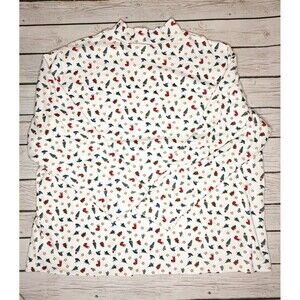 Vintage Bobbie Brooks Women’s Christmas Mock Neck Top Size 22W/24W